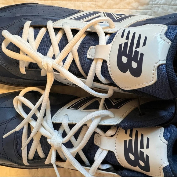 New Balance Men’s 4040 Low Metal Baseball Cleat Blue White Sz 16 - Picture 9 of 9
